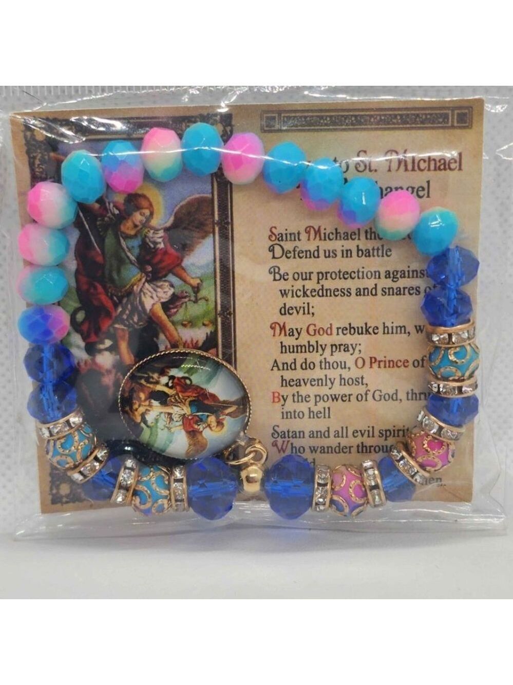 Brand New Saint Michael The Archangel Bracelet